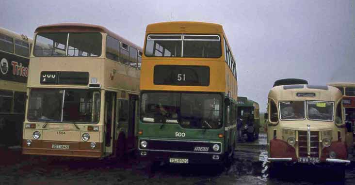 South Yorkshire PTE Leyland Atlantean East Lancs 1584, MCW Metrobus 500 & West Yorkshire OB Duple CP1